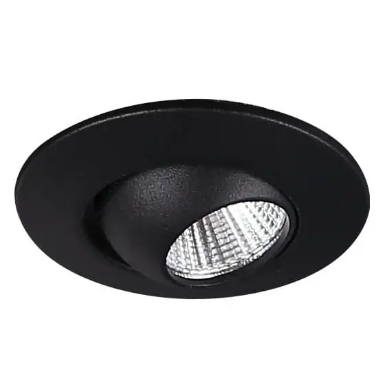 Regulowana lampa sufitowa Fine H0105 okrągła do salonu czarny