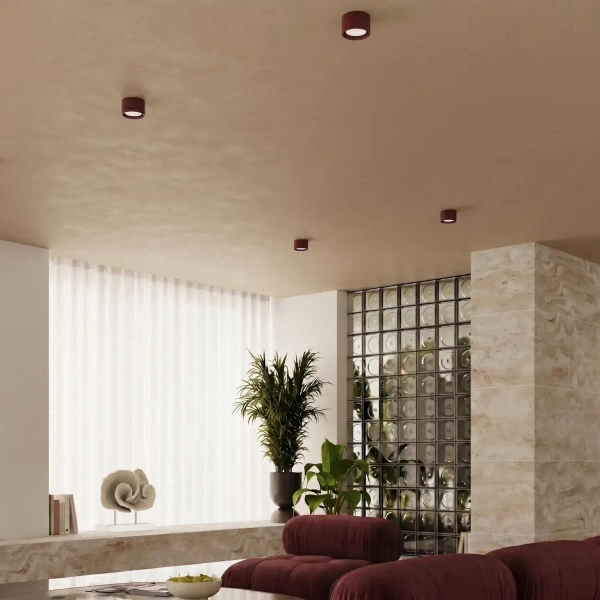 Sufitowy spot MODO burgundowy SL.2454 1xGx53 metalowa tubka