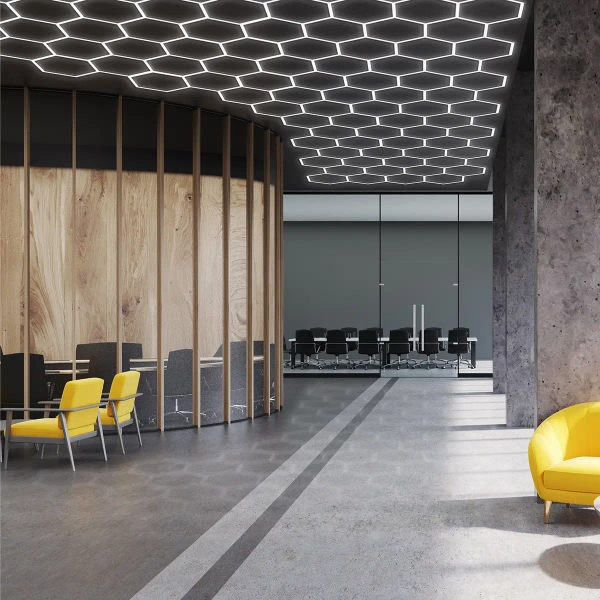 Podłużny plafon Geometric New LP-0209/1M 60CM 4K LED 4000K IP44 biały