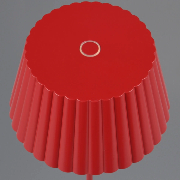 Lampka na taras metalowa Suarez R57706110 LED 2W 3000K IP44 czerwona