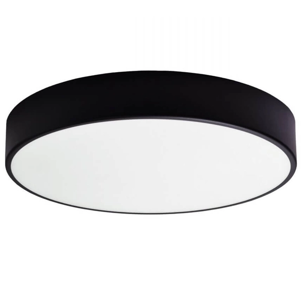 Przysufitowa lampa biurowa 137623620958 okrągła z czujnikiem ruchu czarna