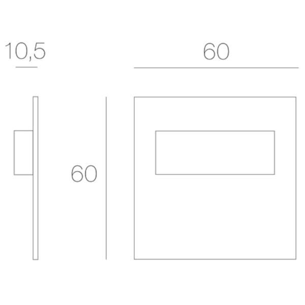 Oprawa zewnętrzna Tango MS-TMI-C-H-1-PL-00-01 LED 0,4W 3000K IP66 biała