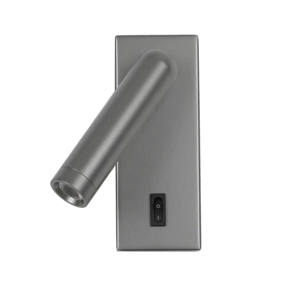 Nowoczesna ścienna lampa Nova WL-46376-1-GR LED 2,5W 3000K tuba szara