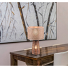 Stołowa lampka boho IGNARA DL026-50972 ratanowa brązowy beżowy