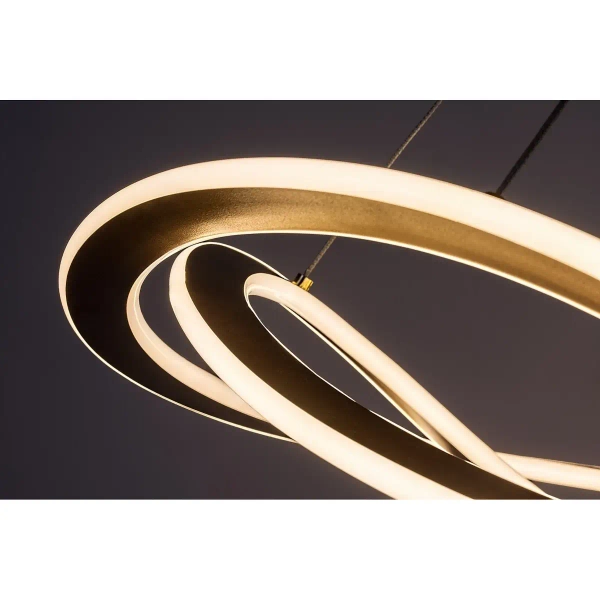 Podwójny ring wisząca lampa Kallira 72282 LED 72W 3000K złoty