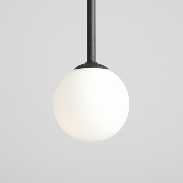 Sufitowa lampa okrągła Pinne 1080PL_G1_L szklana do przedpokoju ball czarna