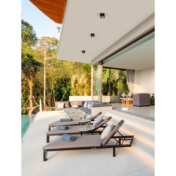 Ogrodowa lampa sufitowa JUNERIO LE75264 LED 17W 3000K IP54 antracyt