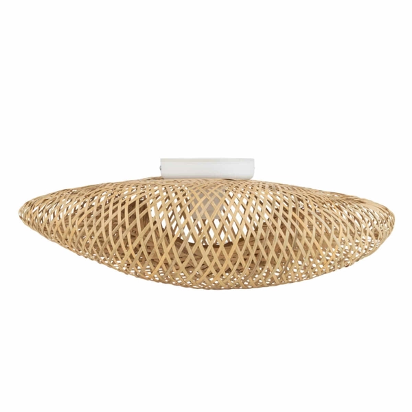Plafon Havana 11170 japandi siatka koszyk bambusowy drewniany biały