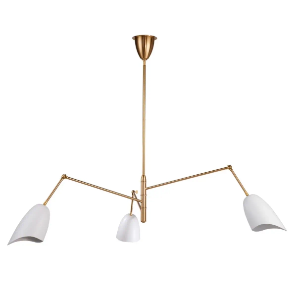 Lampa sufitowa regulowana RAGNO ST-8625P white mosiądz biała