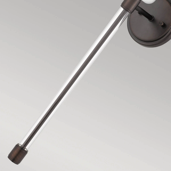 Lampa ścienna Barbour QZ-BARBOUR1-HO Quoizel abażur brązowy kremowy