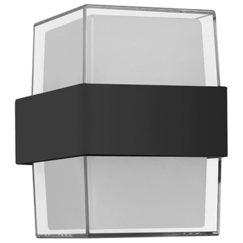 Kinkiet ledowy do ogrodu Marti OWL-4682-3K Italux 10W 3000K IP54 czarny