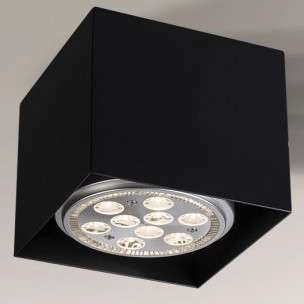 Spot LAMPA sufitowa YATOMI 1210 Shilo metalowa OPRAWA regulowana kostka cube czarna