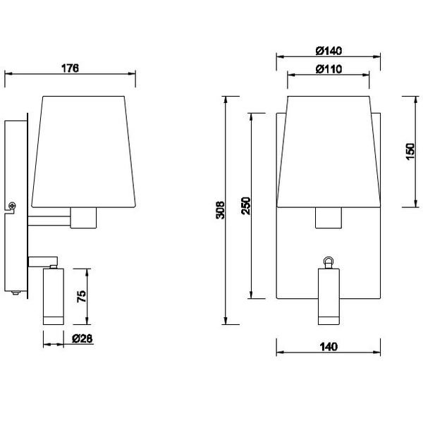 LAMPA ścienna MARRIOT 271470207 Trio regulowana OPRAWA kinkiet LED 3,1W 3000K abażurowy nikiel biały