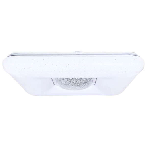 Plafon LAMPA sufitowa YAX ML4402 Milagro kwadratowa OPRAWA glamour LED 24W 3000K – 6000K z efektem gwiazd biała chrom