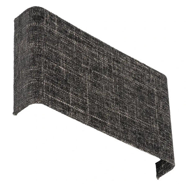 Kwadratowy kinkiet AMARELA 11662 z tkaniny czarny brązowy