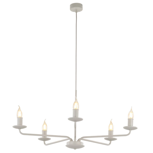 Wisząca lampa świecznikowa Limal 10253 nad stół do salonu beżowa