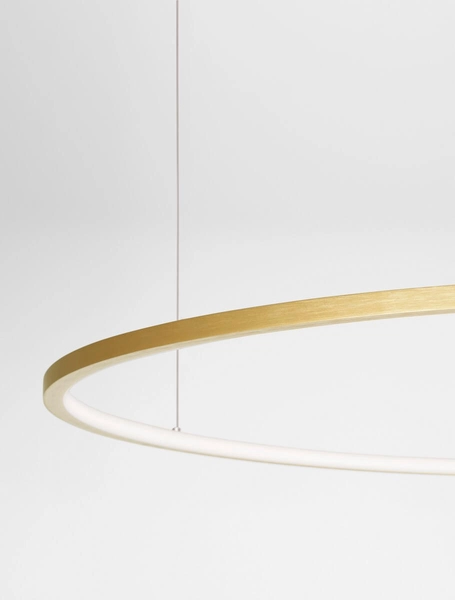 Lampa wisząca TOLUCA LE42779 Luces Exclusivas pierścień LED 58W 3000K złoty