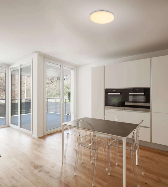 Zewnętrzna lampa sufitowa Dori LED 24W 3000K okrągła IP54 biały