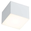 Kwadratowa lampa sufitowa SUWA 7721 kostka metalowa IP44 biała