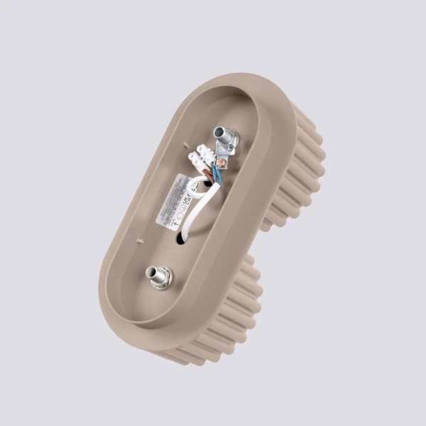 Nasufitowa lampa AURA SL.1818 podwójna ryflowana kaszmirowa