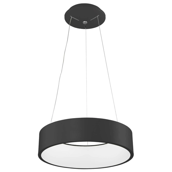 LAMPA wisząca CHIARA 3945-832RP-BK-3 Italux OPRAWA okrągła LED 32W 3000K pierścień ring czarna