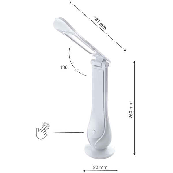 Stojąca LAMPA biurkowa LILLY ML5677 Milagro stołowa LAMPKA regulowana LED 4W 3000K biała