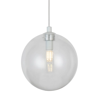 Kulista lampa wisząca BUBBLES AZ5953+AZ5884 Azzardo szklane przezroczyste białe