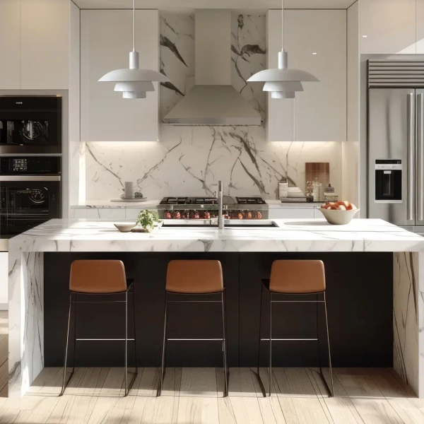 Minimalistyczna lampa wisząca FERRO ML1048 do salonu biała