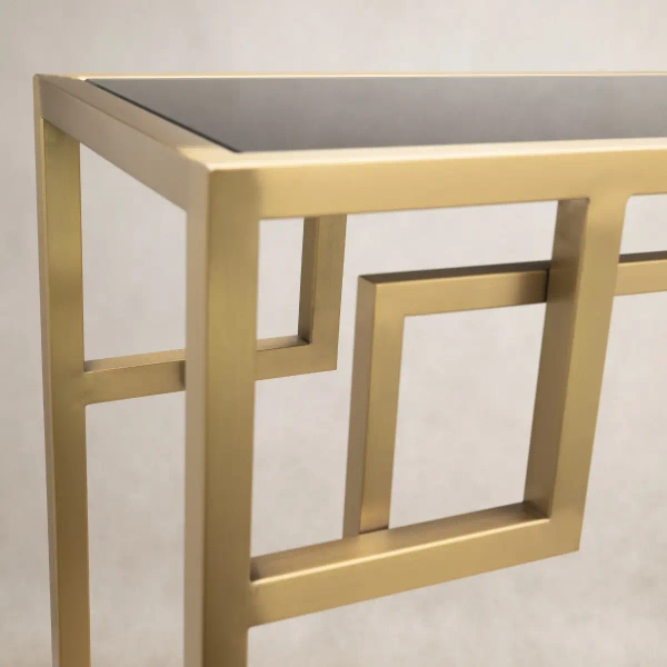 Kwadratowy stolik Astoria AS-C1620BR Cosmolight czarny złoty