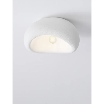 Lampa sufitowa skandynawska PALINZA biała LE45325 1xE27 kopułowa