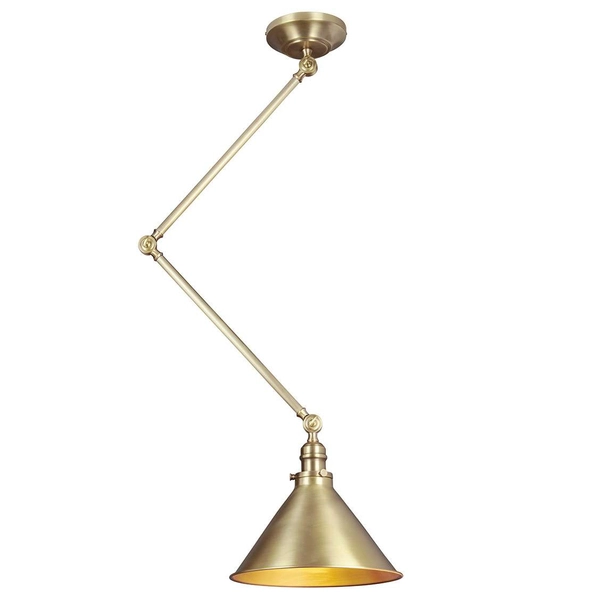 Loftowa LAMPA sufitowa PROVENCE PV-GWP-AB Elstead metalowa OPRAWA industrialna mosiądz