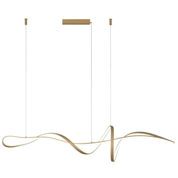 Designerska lampa wisząca Mila PND-23523-GD LED 40W 3000-6000K złota