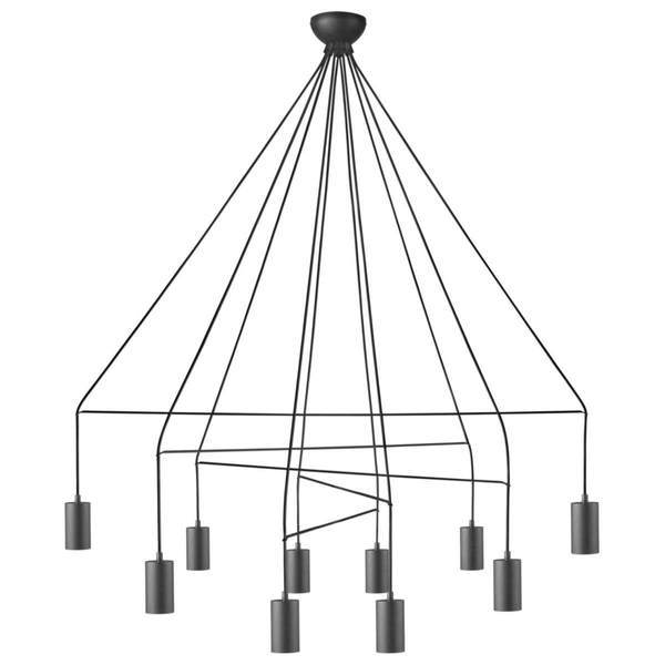 LAMPA wisząca IMBRIA 9680 Nowodvorski OPRAWA zwis kable pająk czarny