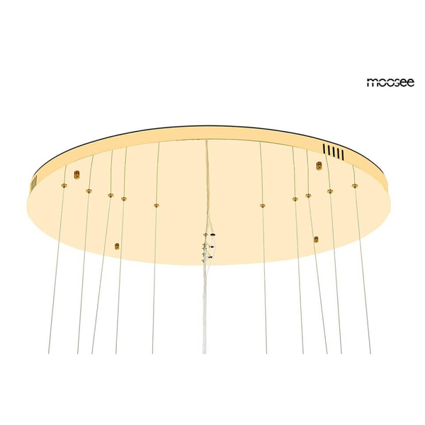Kryształowy żyrandol Ghia MSE1501100396 Moosee LED 233W 3000K szkło złoty