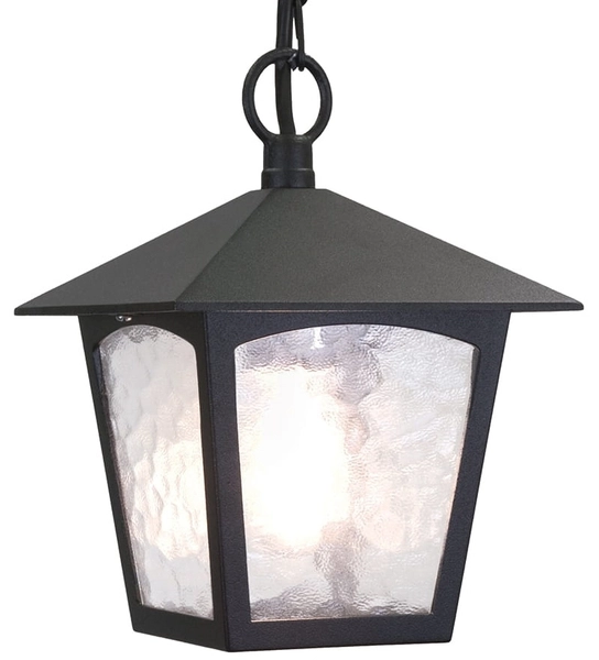 Oprawa wisząca na taras York BL6B-BLACK Elstead styl angielski lampion czarny