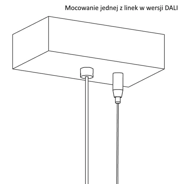 Lampa podłużna zwisowa Lupinus 5115004203-1 Elkim LED 20W 4000K liniowa
