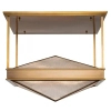 Sufitowa lampa do salonu Cairo QN-CAIRO-SF-VBS-CR szklana mosiądz