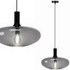 Wisząca lampa SORENTO P18332-D40 kulista szklany industrialny przydymiony