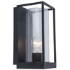 Ścienna LAMPA ogrodowa FLAIR 5288803012 Lutec elewacyjna OPRAWA zewnętrzna outdoor IP44 czarna przezroczysta