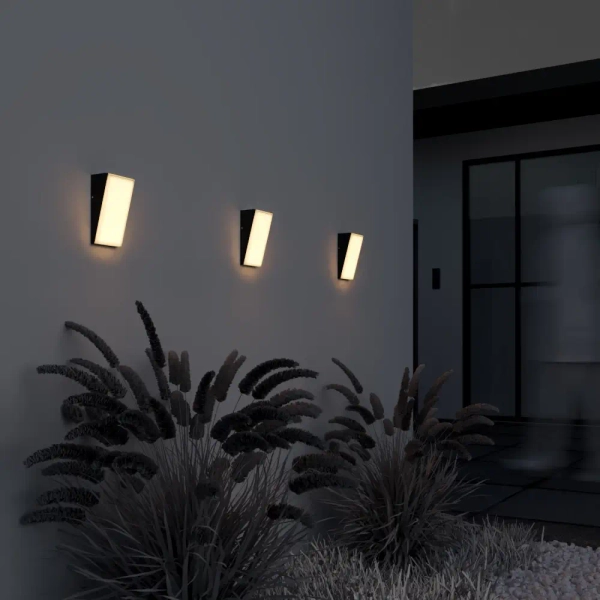 Lampa ścienna na elewację Brick O436WL-L10GF3K1 LED 10W 3000K IP54 grafit