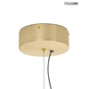 Molekułowa lampa zwisająca Echo MSE010100348 Moosee LED 16W 3000K szklana złota