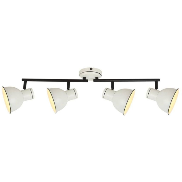 Metalowa lampa sufitowa Zumba 94-72153 Candellux reflektorki regulowane białe