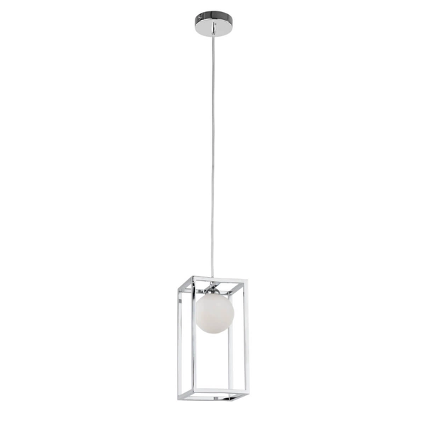 Wisząca lampa kulista Daisy MD-BR4367-D1 CH Italux chrom biały