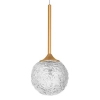 Kulista lampa wisząca Pasto nad stolik crystal złota