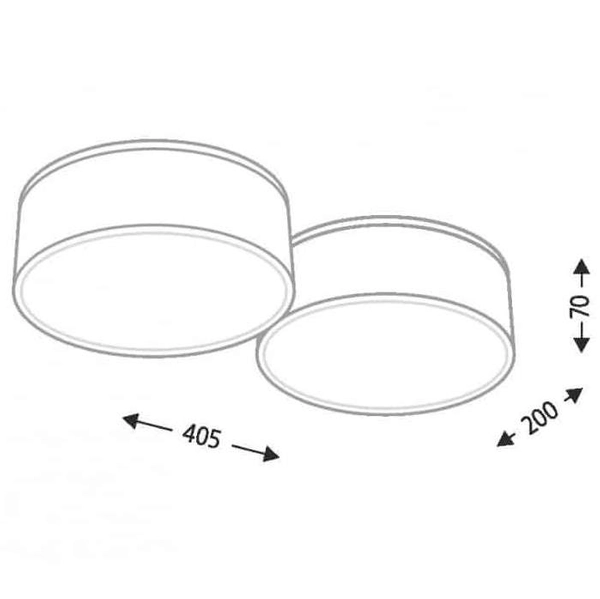 Plafon LAMPA sufitowa ZAMA 7040 Shilo natynkowa OPRAWA metalowa LED 30W 3000K czarna