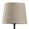 Lampka nocna z tkaninowym abażurem Chicago 5150 TK Lighting szara beżowa