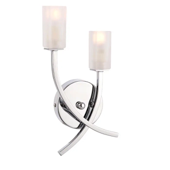 Lampa ścienna podwójna Havana 146-2CH chrom przezroczysty