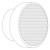 Okrągła lampa ścienna CARMELLO ST-DL-8535 black LED 2,5W 3000K czarna