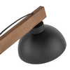 Lampka nocna rustykalna Oslo 5345 TK Lighting do sypialni drewniana czarna