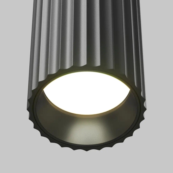 Sufitowa lampa tubka Calipso C106CL-01-GU10-B metalowa czarna